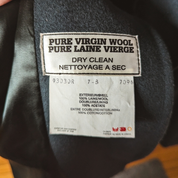 📼Gorgeous Me-Jay Montreal Vintage Full Length Wool/Fur/Leather Teal Coat - 7-8 - Picture 10 of 14